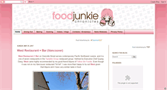 Desktop Screenshot of foodjunkiechronicles.net