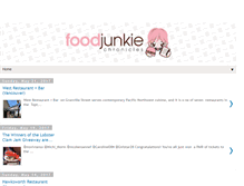 Tablet Screenshot of foodjunkiechronicles.net